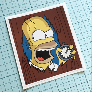 Crazy Homer Sticker