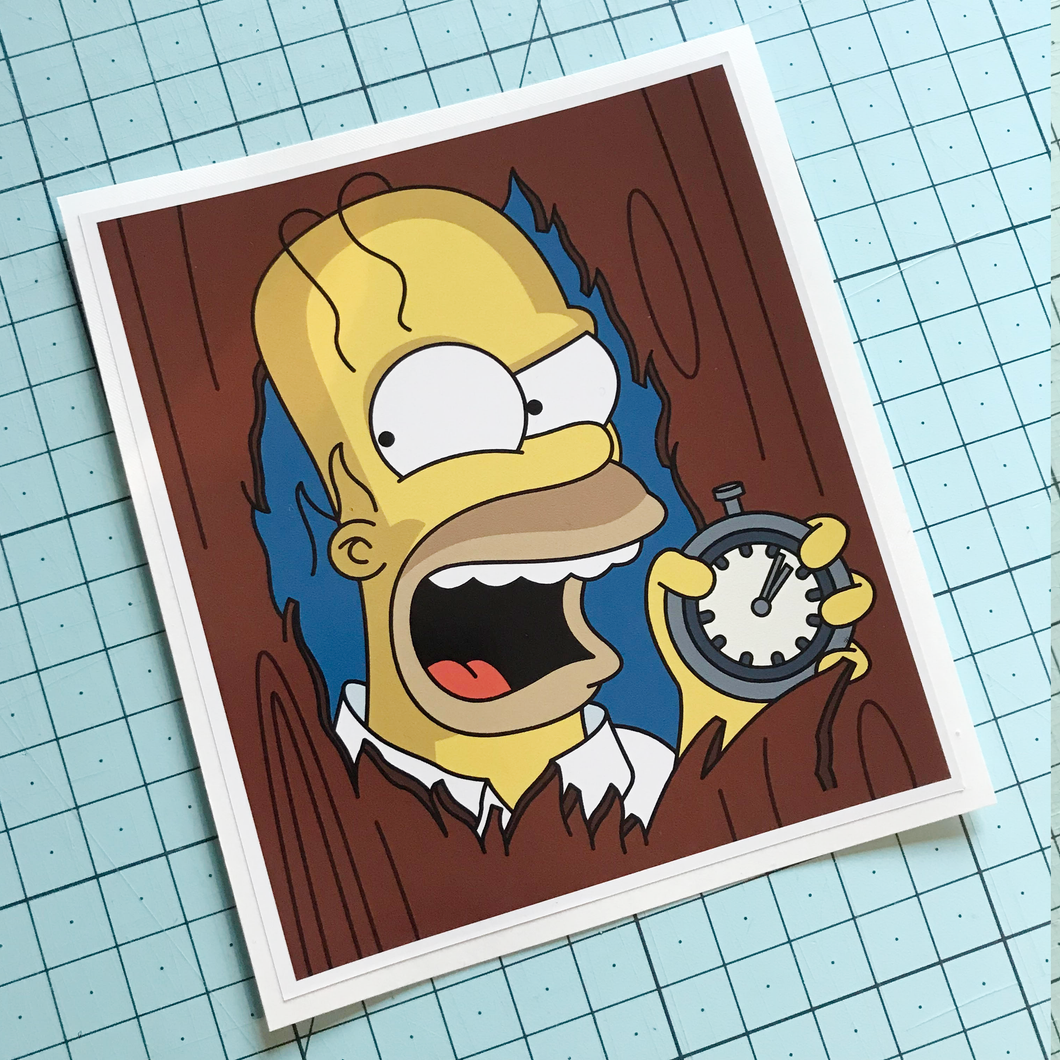 Crazy Homer Sticker
