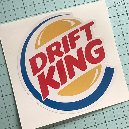 Drift King Sticker