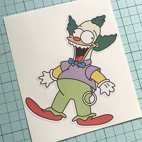 Evil Krusty Sticker