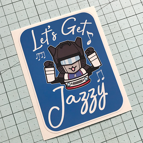 Jazzy Sticker