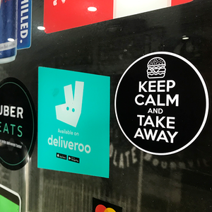 Keep Calm (burger) Sticker