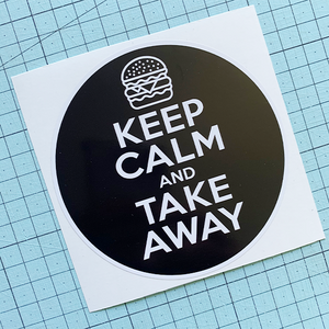 Keep Calm (burger) Sticker