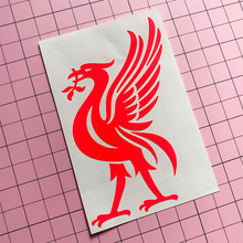 Load image into Gallery viewer, Liver Bird Decal -Neon Red