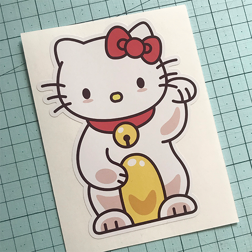 Lucky Hello Kitty Sticker