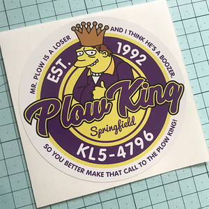 Plow King Sticker