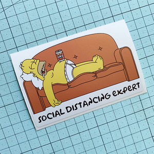 Social Homer Sticker