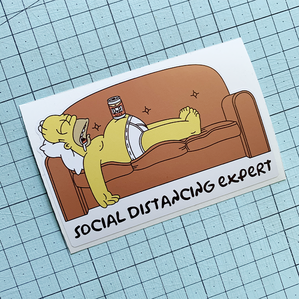 Social Homer Sticker