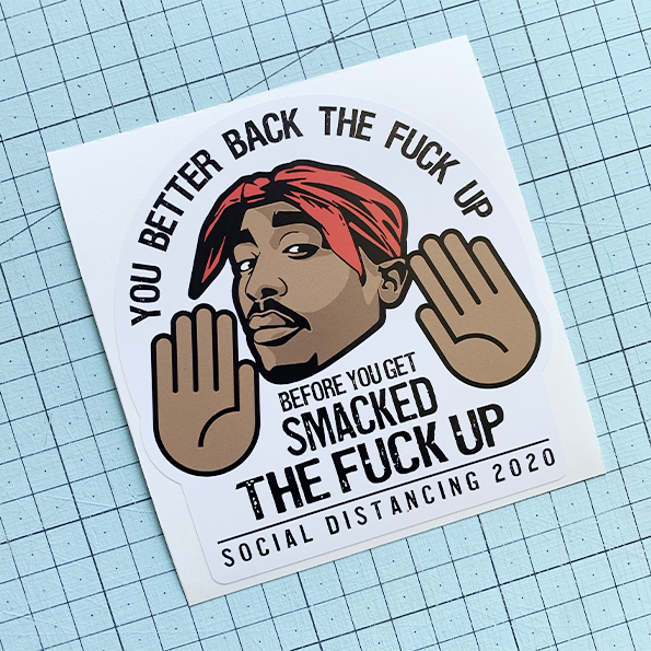 Social Tupac 2020 Sticker