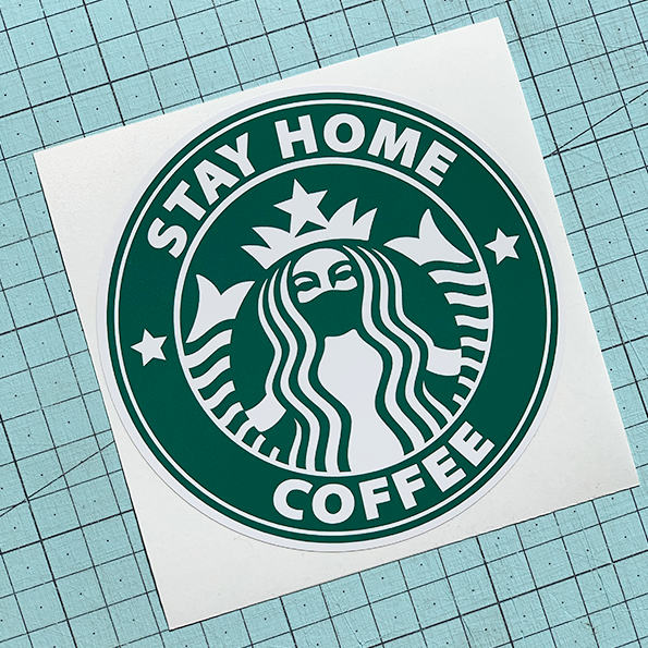 Stay Home Coffee Sticker