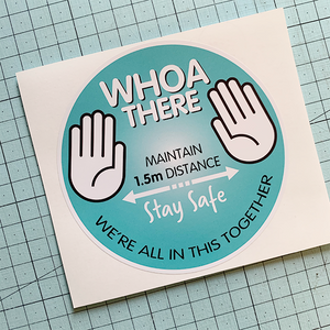 Who There (teal) Sticker