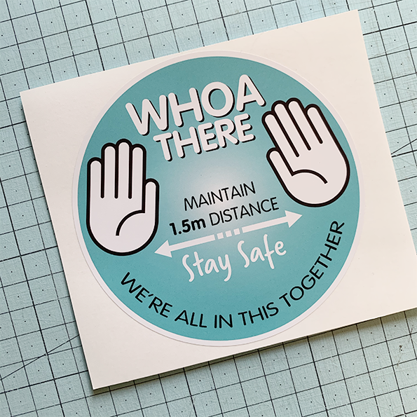 Who There (teal) Sticker